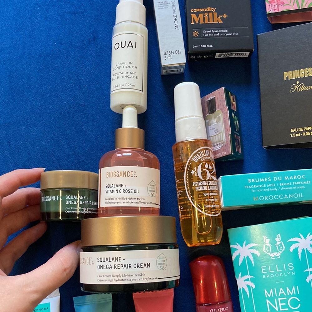 All new massive bundle of Sephora samples, trial sizes and full sizes